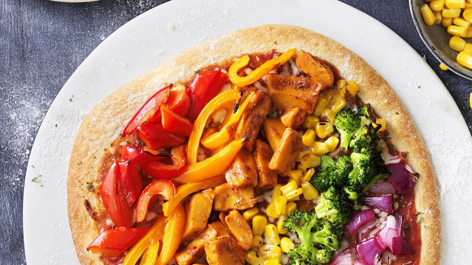 Regenbogen Pizza
