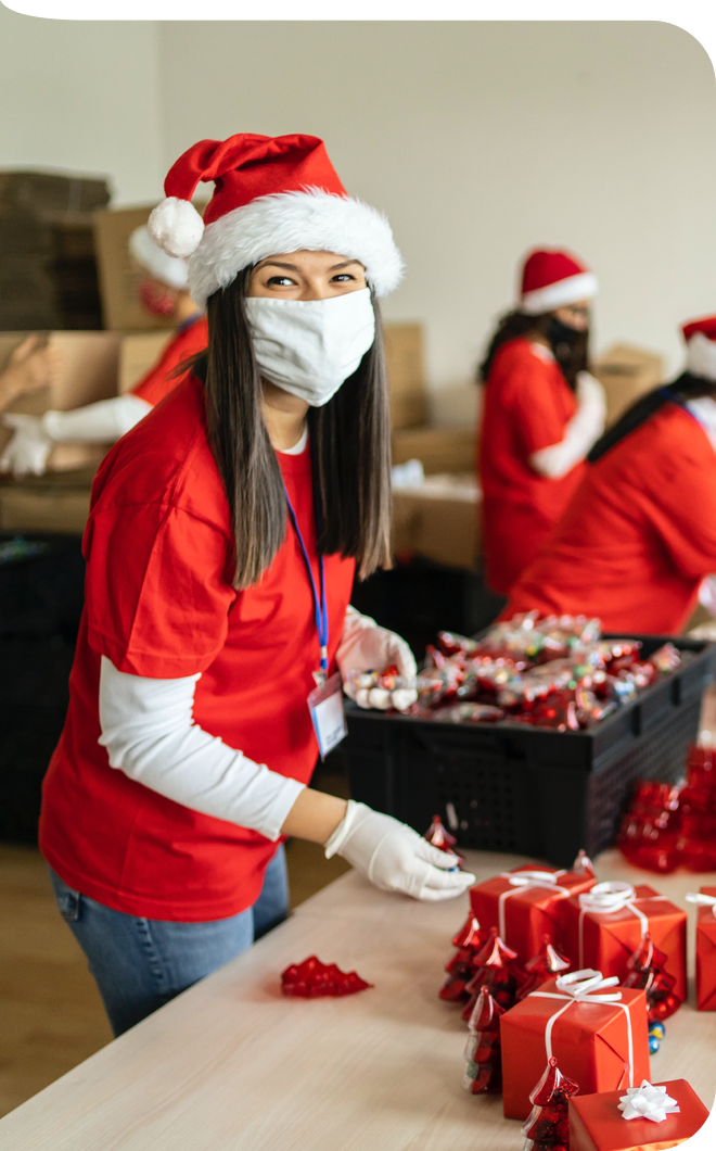 Weihnachtsgeschenke verpacken