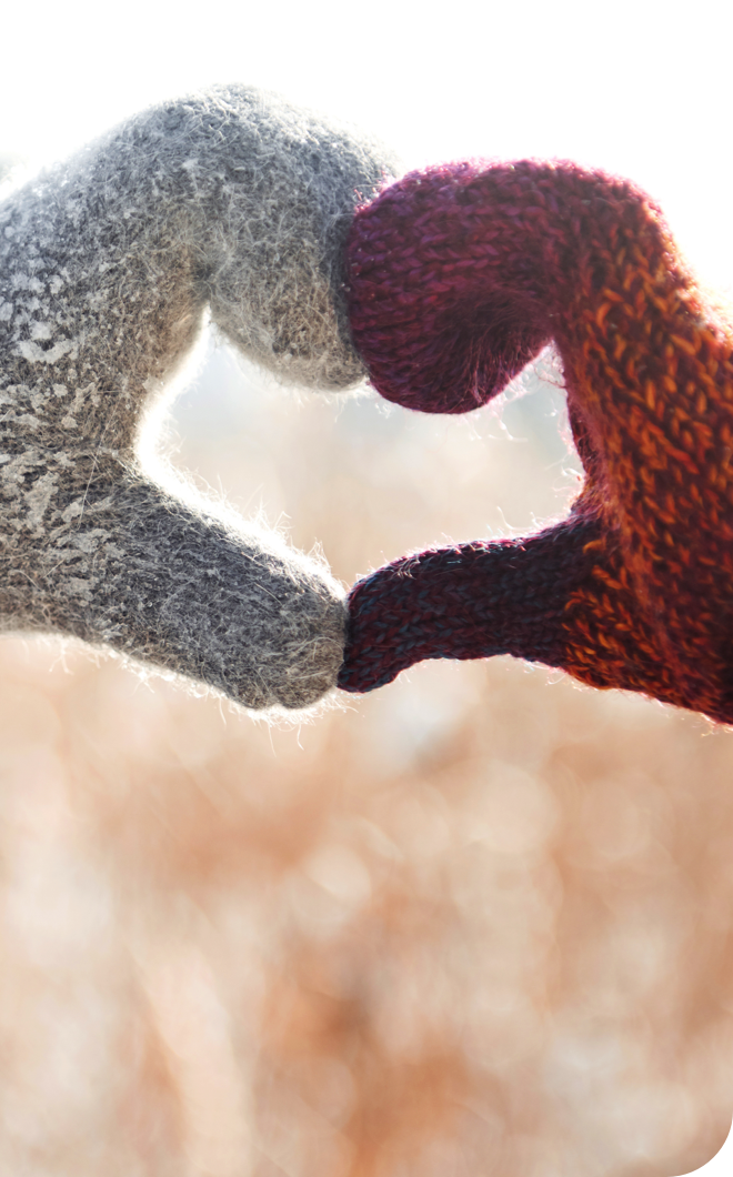 Hände formen ein Herz