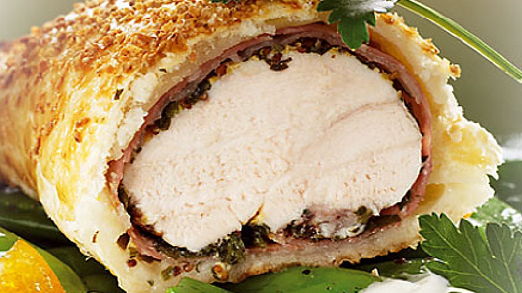 Pouletbrüstchen in Blätterteig