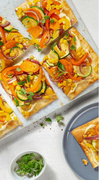 Gemüseflammkuchen