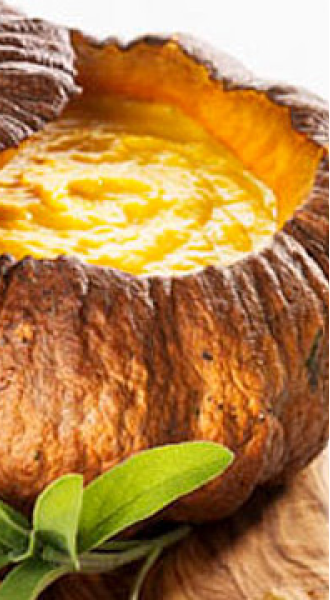 Kürbis-Fondue & Knusperstängli