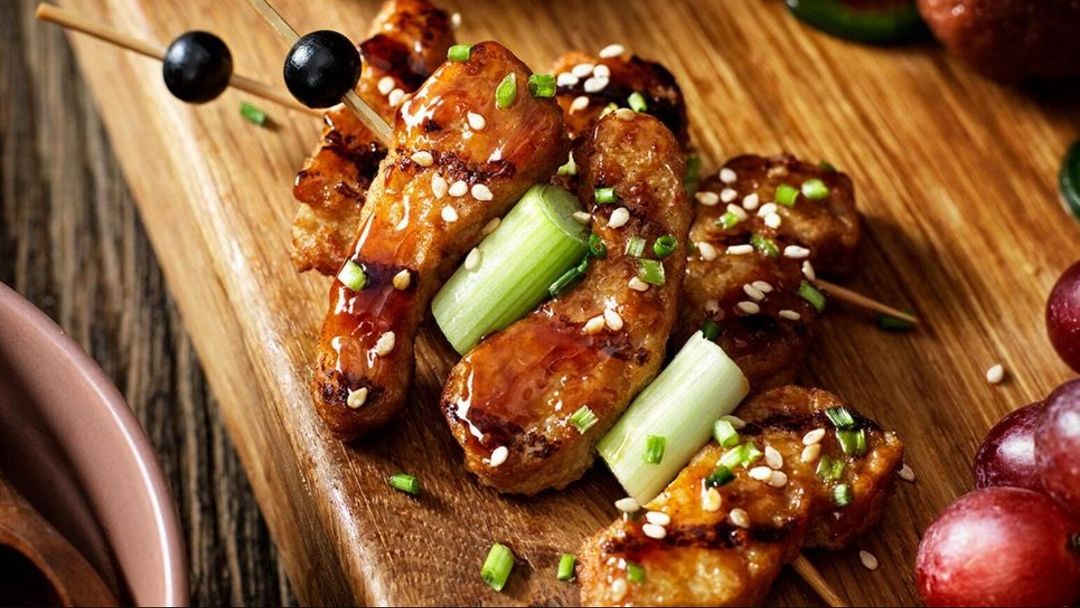 Brochettes_de_yakitori_avec_filets_grillés_végans