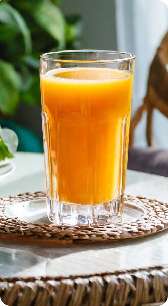 jus fraîchement pressé