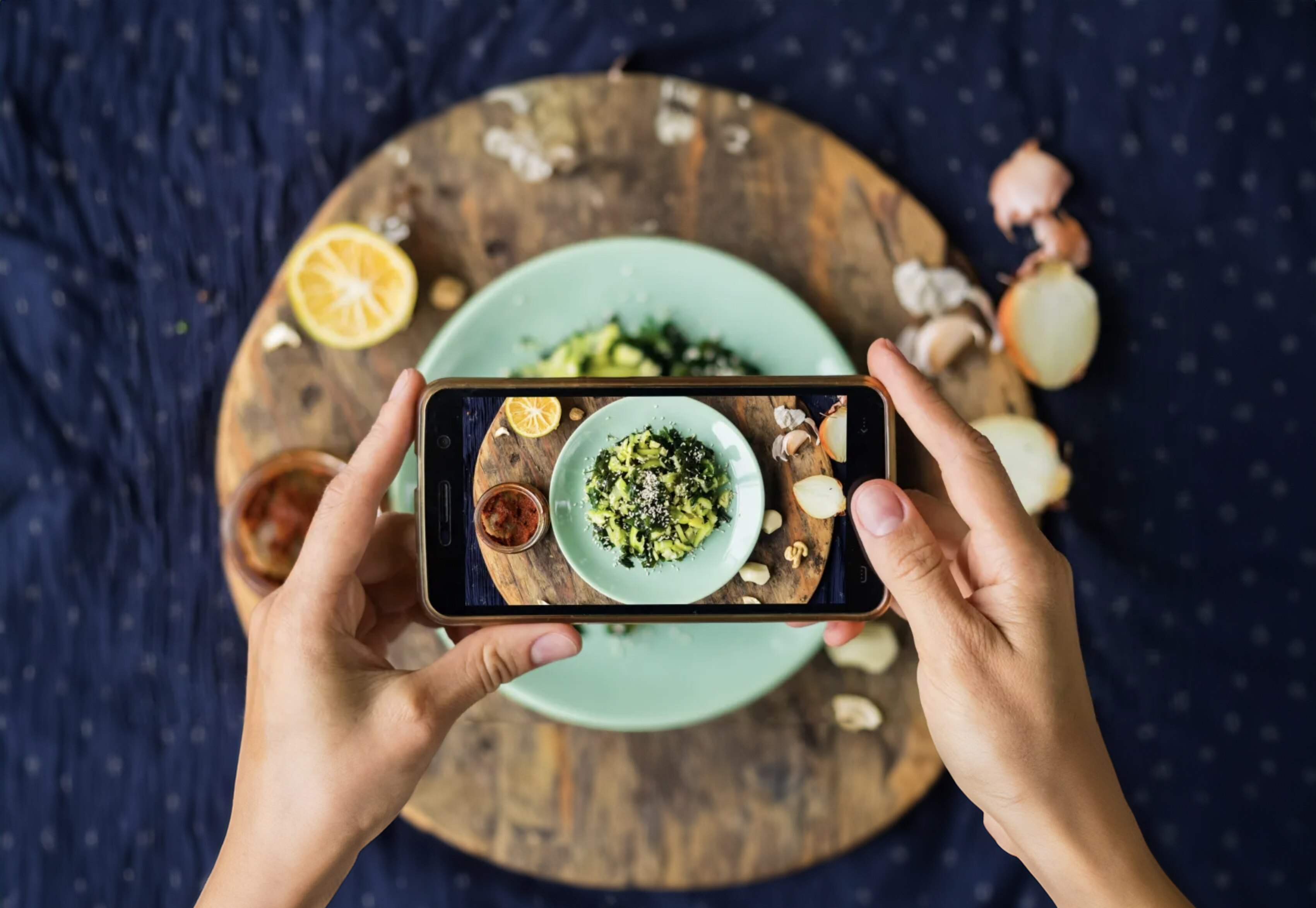 Handy fotografiert essen