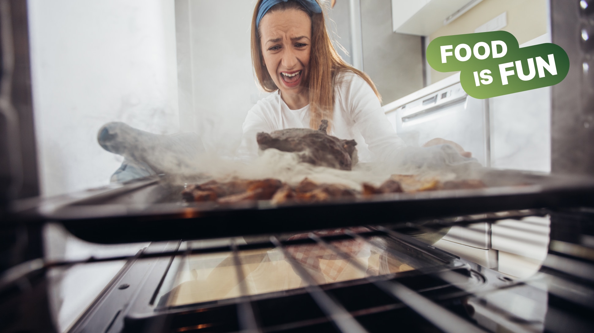 Experiment Frau mit Ofen