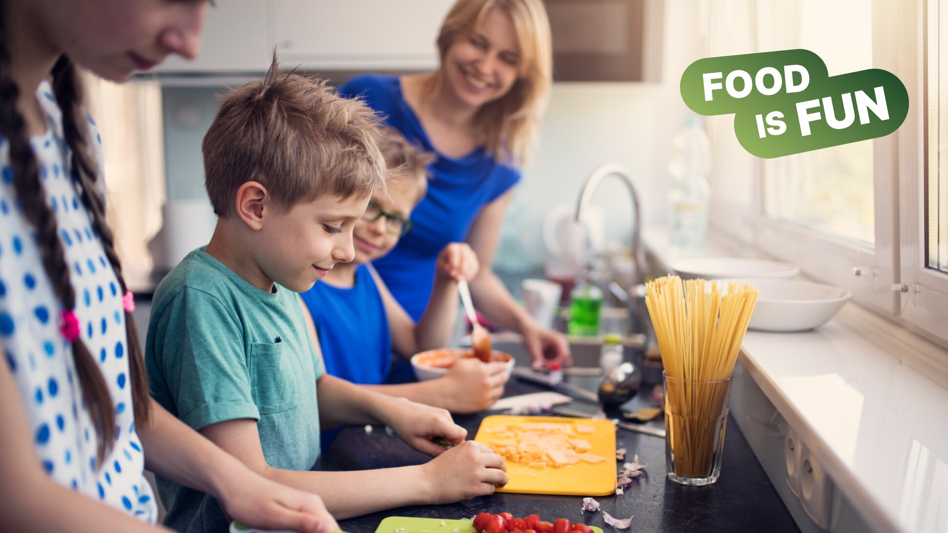 Kinder kochen zusammen
