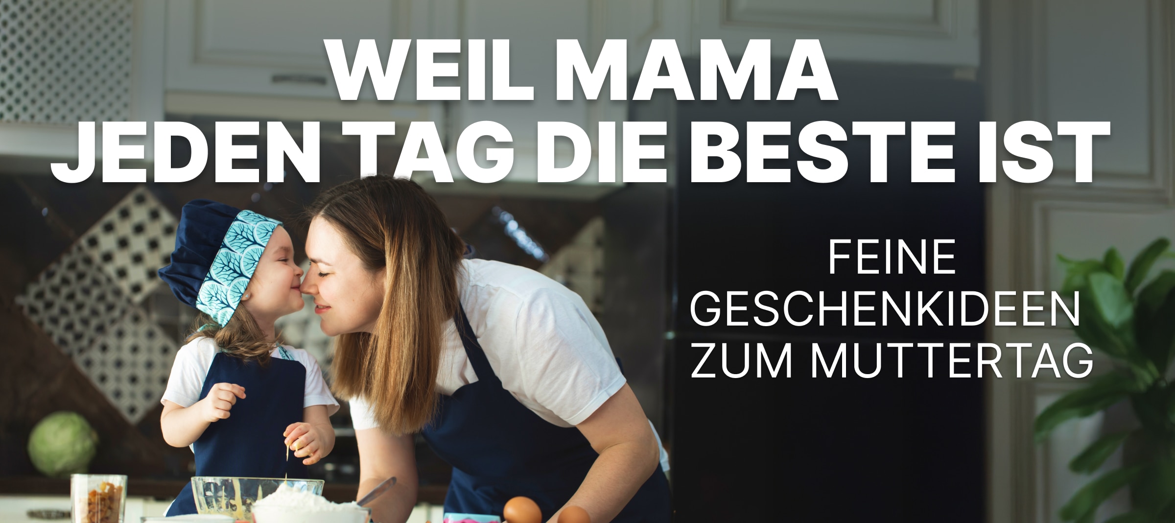 Mama und Kind in der Küche
