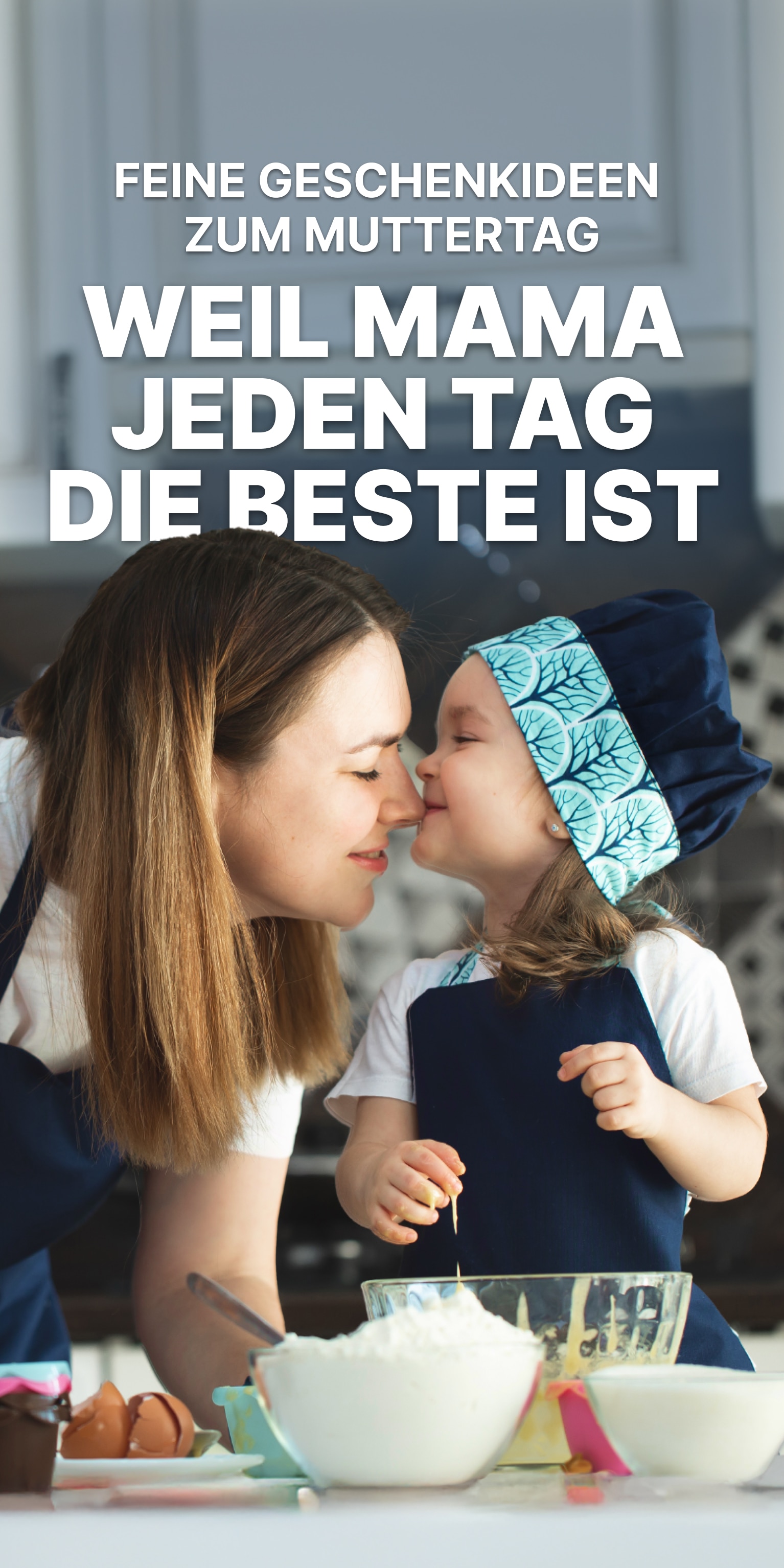 Mama und Kind in der Küche