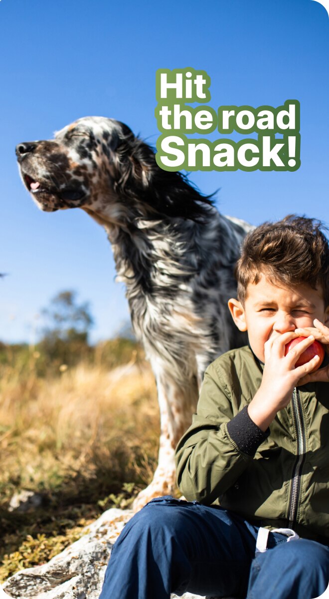 Kind sitzt mit Hund in den Dünen