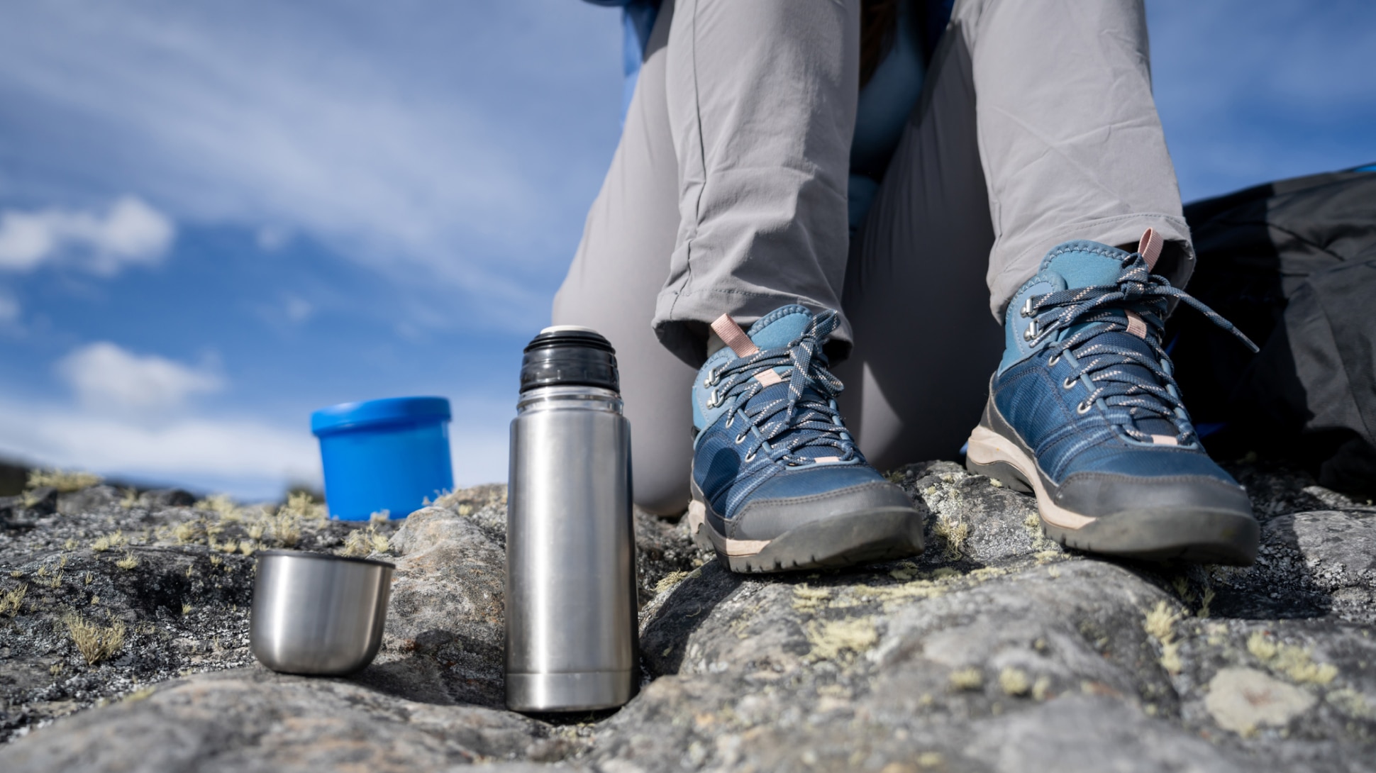 Trinkpause beim Wandern