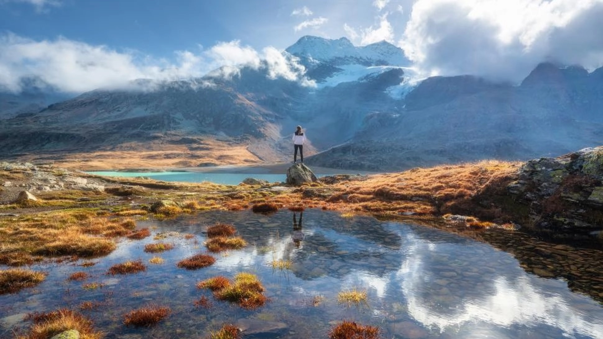 Une femme dans la nature