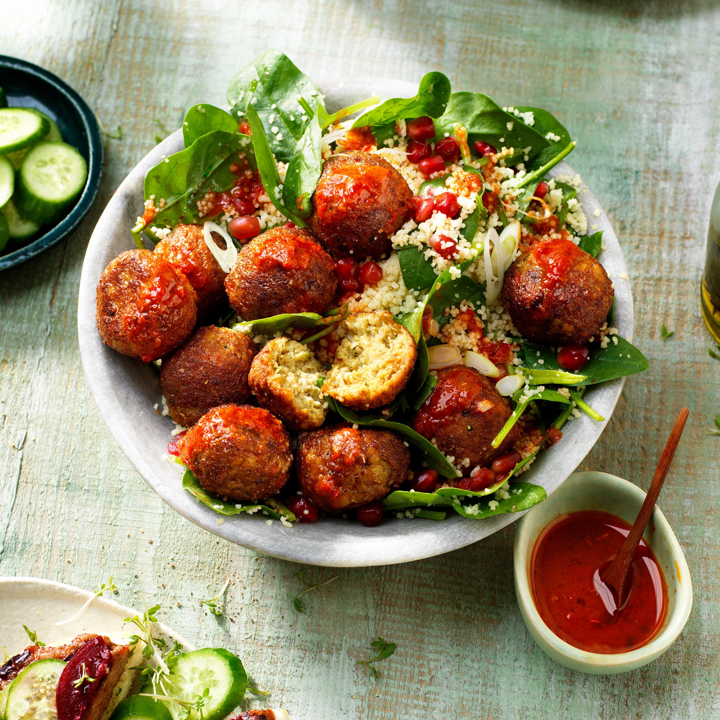 Quinoa salad with falafel x2 Quinoa salad with falafel x2