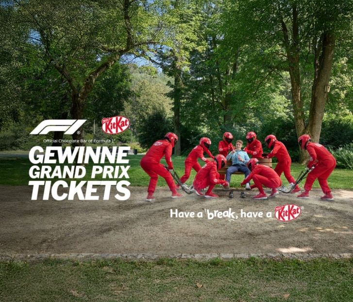 Gewinne Formel-1-Tickets mit KitKat
