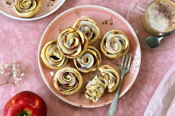 Girelle di mele glassate