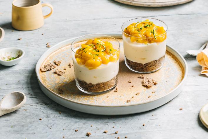 FITNESS Mango & Lime CHEESECAKE FITNESS Mango & Lime CHEESECAKE