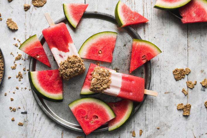 Fitness Watermelon Popsicles
