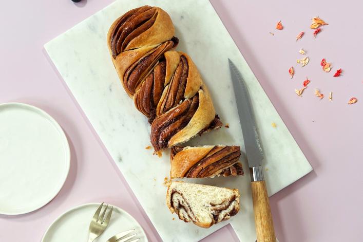 Treccia al cioccolato