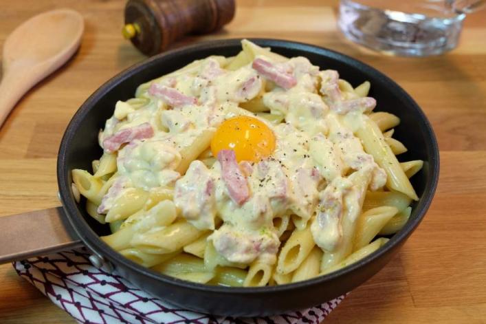 Penne à la carbonara Bio