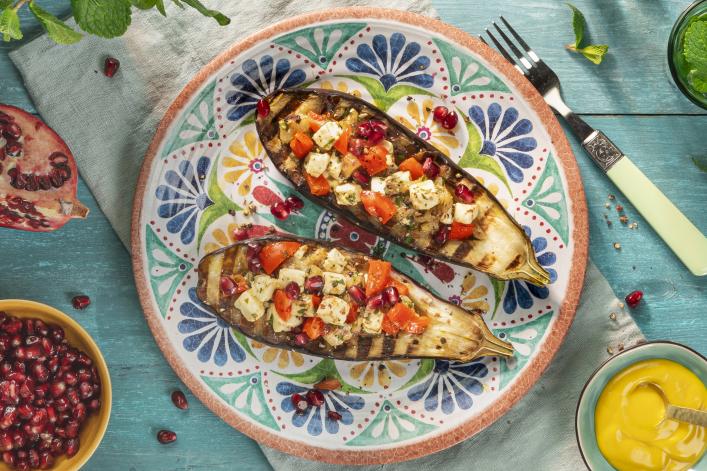 Aubergine and a Bottle