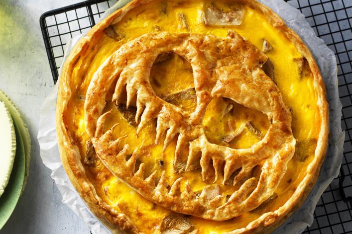Tarte à la citrouille d'Halloween
