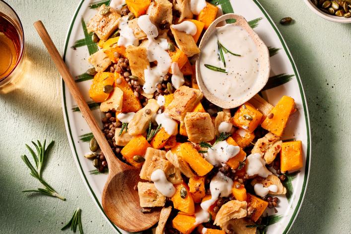 Baked Squash with Filet Pieces