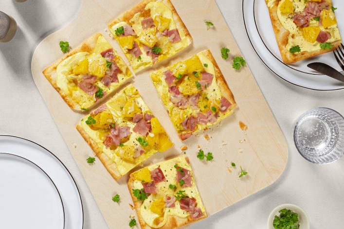 Tarte flambée Hawaï