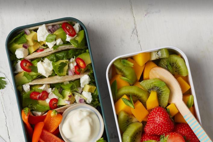 Tacos savoureux à emporter