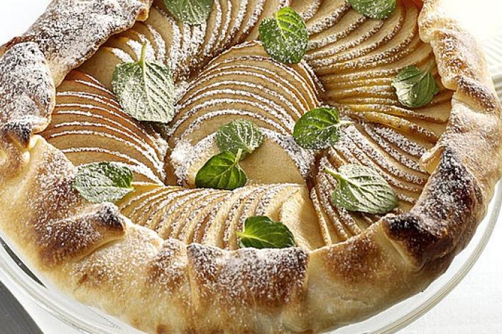 Tarte aux pommes à la menthe poivrée Tarte aux pommes à la menthe poivrée
