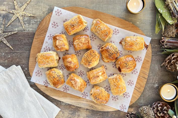 Trio de pâtisseries salées avec gaufres PRINCIPAL HORIZONTAL
