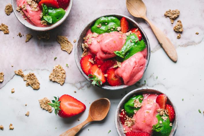 FITNESS BANANA STRAWBERRY SORBET FITNESS BANANA STRAWBERRY SORBET