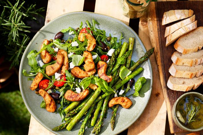 Salade de morceaux grillés au barbecue Garden Gourmet Salade de morceaux grillés au barbecue Garden Gourmet