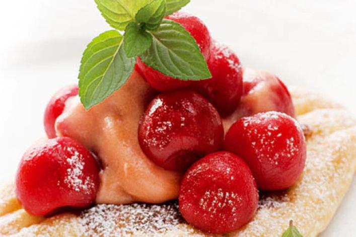 Kirschen-Marzipan-Quadrate