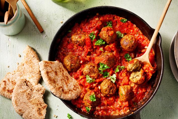 Shakshuka with Vegan Falafels