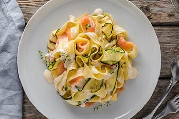 PâtesParadis: Tagliatelles-Courgettes-Saumon