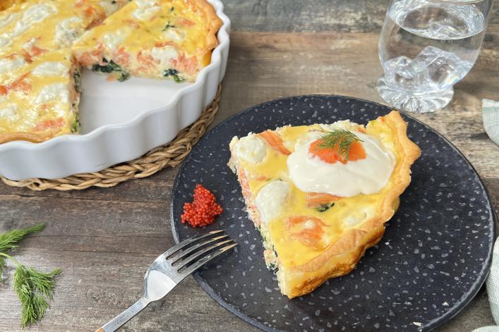 Quiche au saumon PLAT PRINCIPAL