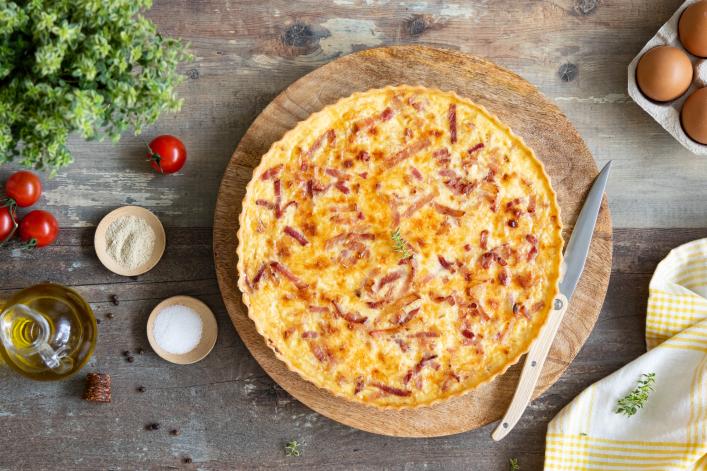 Quiche aux poireaux et au bacon PLAT PRINCIPAL