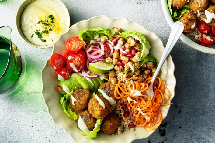 No Waste Falafel Bowl