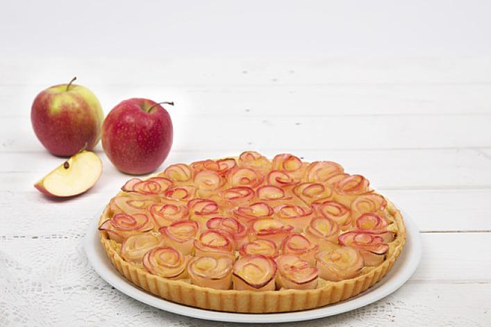 Apfelrosen-Wähe Apfelrosen-Wähe