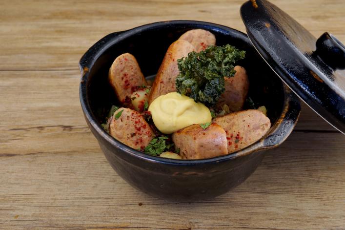 Grünkohl-Stew mit Sensational Bratwurst