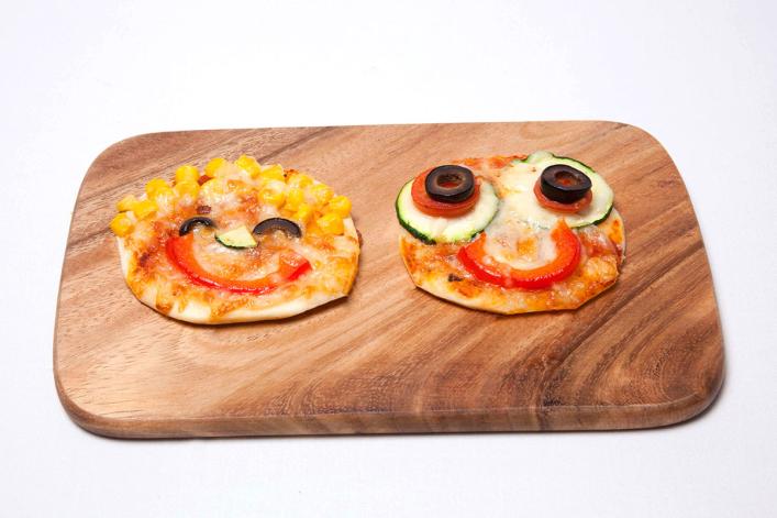 Pizza-Gesichter