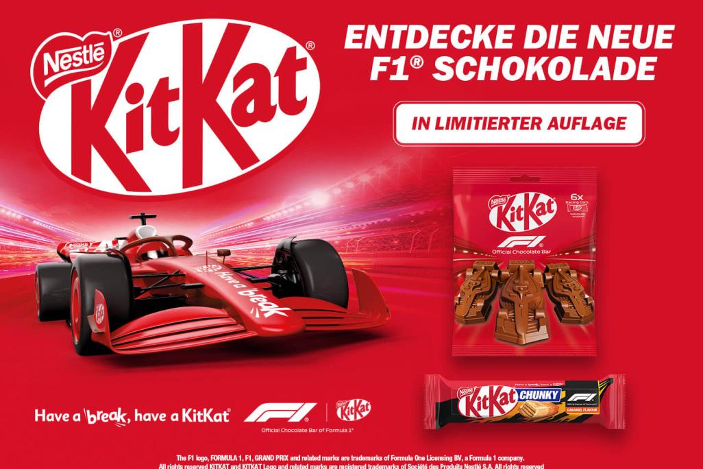 Exklusive KitKat Formel 1 Produkte