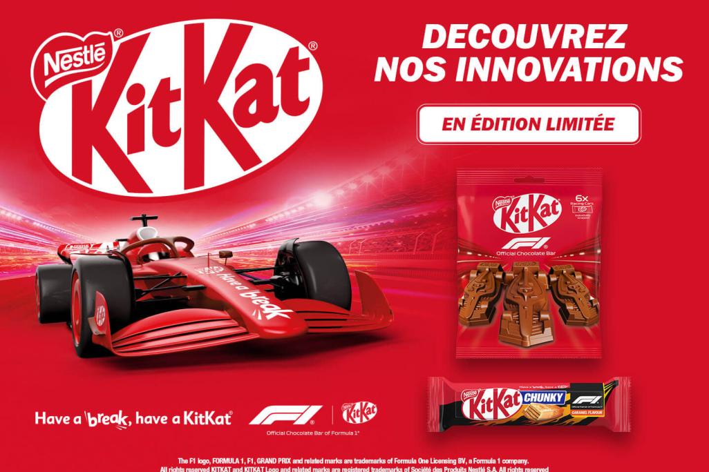 Produits KitKat exclusifs Formule 1