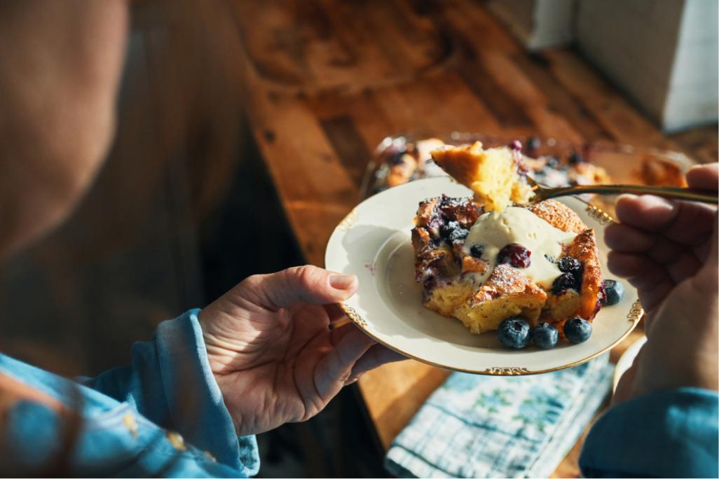 Kuchen mit Heidelbeeren 