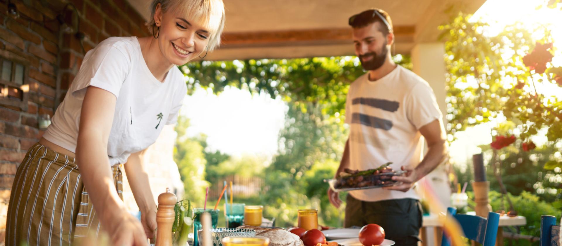 BBQ-Treffen im Garten