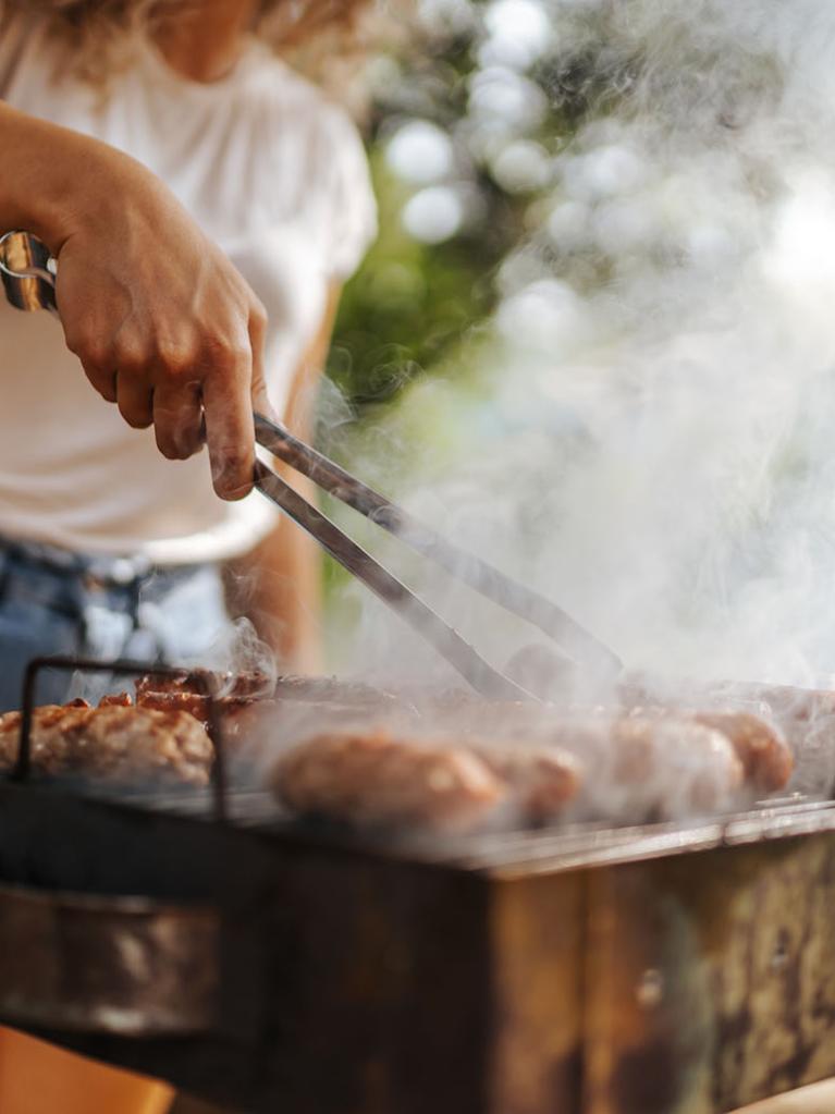 Junge Menschen, die Grillen - Les jeunes ont des grillons