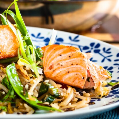 Teriyaki-Lachs mit Gemüse-Reis-Pfanne.png Teriyaki-Lachs