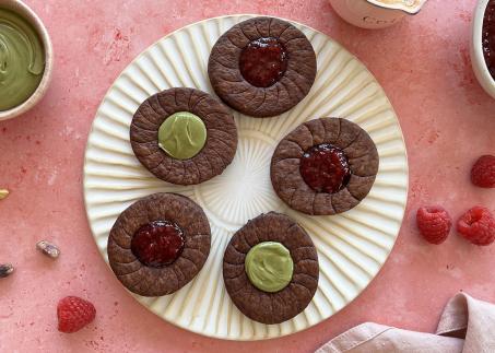 Biscuits Linzer au cacao et à la framboise – le biscuit qui fait sensation
