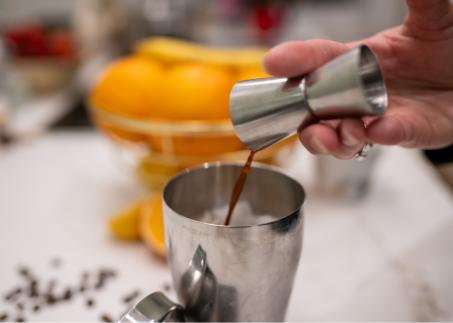 Zubereitung eines Kaffee-Rezepts