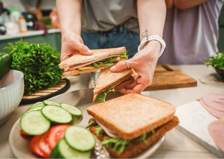Belegtes Sandwich